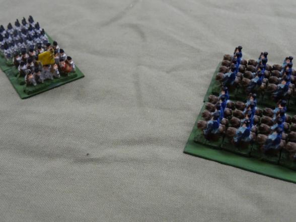 Testing to feint charge: Page 34 of 42 To test, the player controlling the friendly cavalry unit simply throws 1D6 requiring a 5 or less on the dice to successfully feint charge.