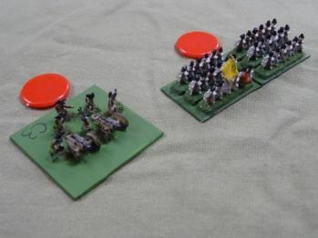 Page 9 of 42 Players place a small red marker adjacent to a unit to indicate that that unit has fired or partially fired during the Game Turn thus: A unit would often hold its fire in anticipation of