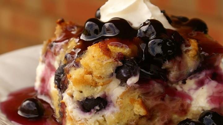 Overnight Blueberry French Toast This recipe will be over the top! When you make this French toast, everyone will surely get hungry because of the look and the aroma.