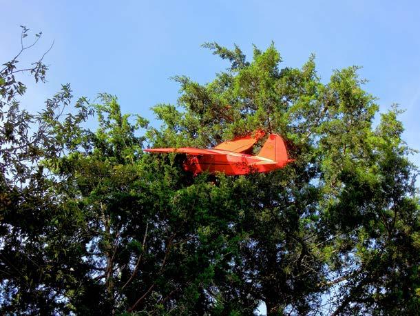 Crash Reports: (remember there is no such thing as gravity it is the sucking earth or in this case tree!) Mike Buckalew was taking off with his kit built Stinson Reliant with a 100.