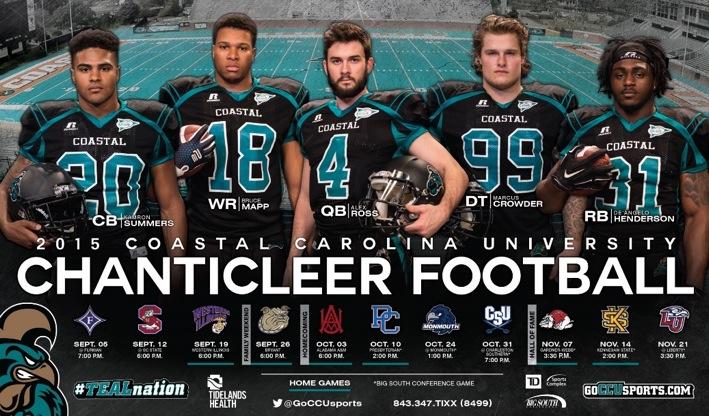 CCU Athletics sells game programs at all home football,