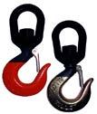 WIRE ROPE HARDWARE VGD HOIST HOOKS Forged Carbon or Alloy Steel, quenched & tempered Embossed Working Load Limit () with 5:1 safety factor Colour coding prevents mix-ups Carbon Steel - black eye, red