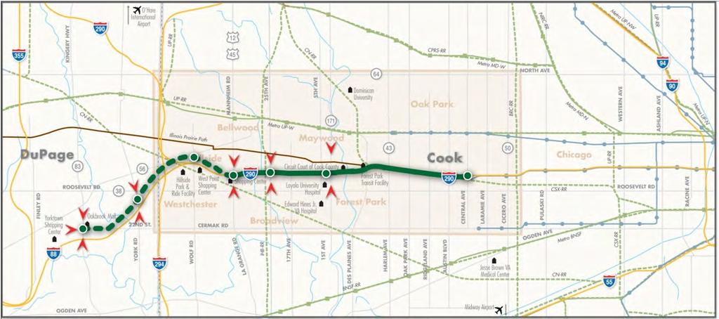 Bus Rapid Transit (BRT) Results Bus Rapid Transit (BRT) From Oak Brook to Cicero Avenue (CTA