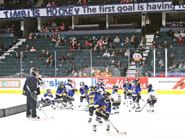 Timbits Hockey Intermission Feature > Teams played a