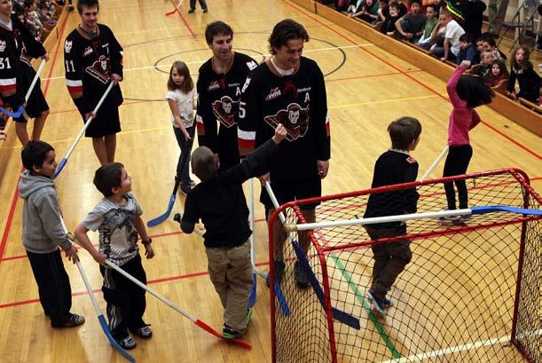 season, the Hitmen made over 50 appearances in the community > The organization happily