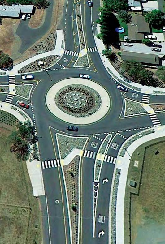 What is a Roundabout? A roundabout is a type of circular intersection, but is quite unlike a neighborhood traffic circle or large rotary.