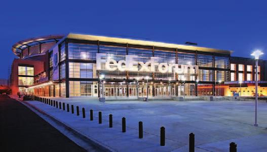 FedExForum was designed to blend seamlessly into the Beale Street Entertainment District.