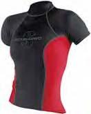 2,5mm neoprene on front and back sections and hood, with Glideskin interior