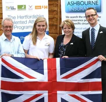 Hertfordshire s Rhiannon is set to make waves Talented Hertford sailor Rhiannon Massey has received a financial boost from local company Ashbourne Insurance to help her realise her dream of one day