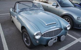 car park which were brought by our guests from the Austin Healey Club