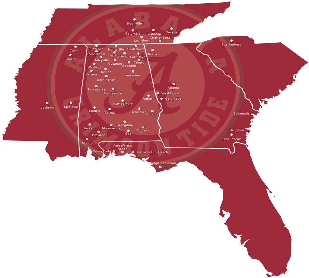 Radio FOOTBALL AFFILIATES Key Market Coverage Atlanta, GA Birmingham, AL Chattanooga, TN