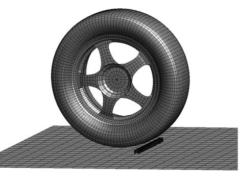 When we analyze the vehicle FE model running, it is important to model the correct loading through the tires from the ground. For this reason, the tire model must be accurate.