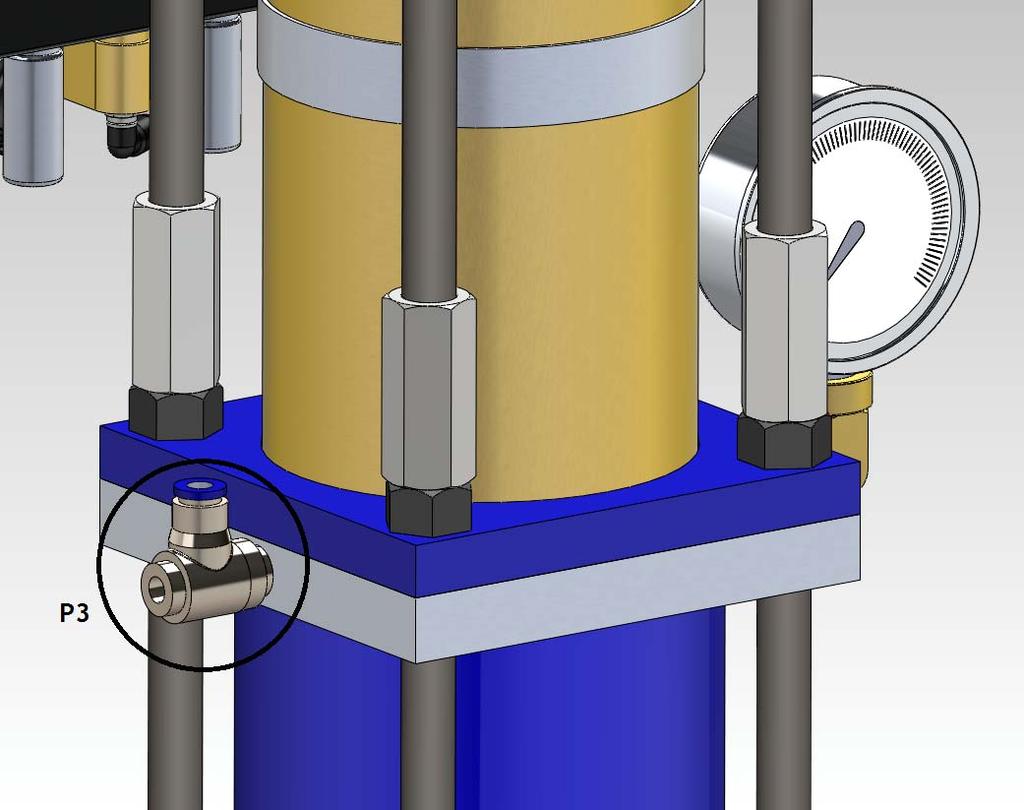 Figure 2 5.1 Vent / Fill Procedure 1. With air still supplied to the cylinder make sure the ram is in the home position (cylinder retracted) 2. Place shims between the bolster plate and the ram.