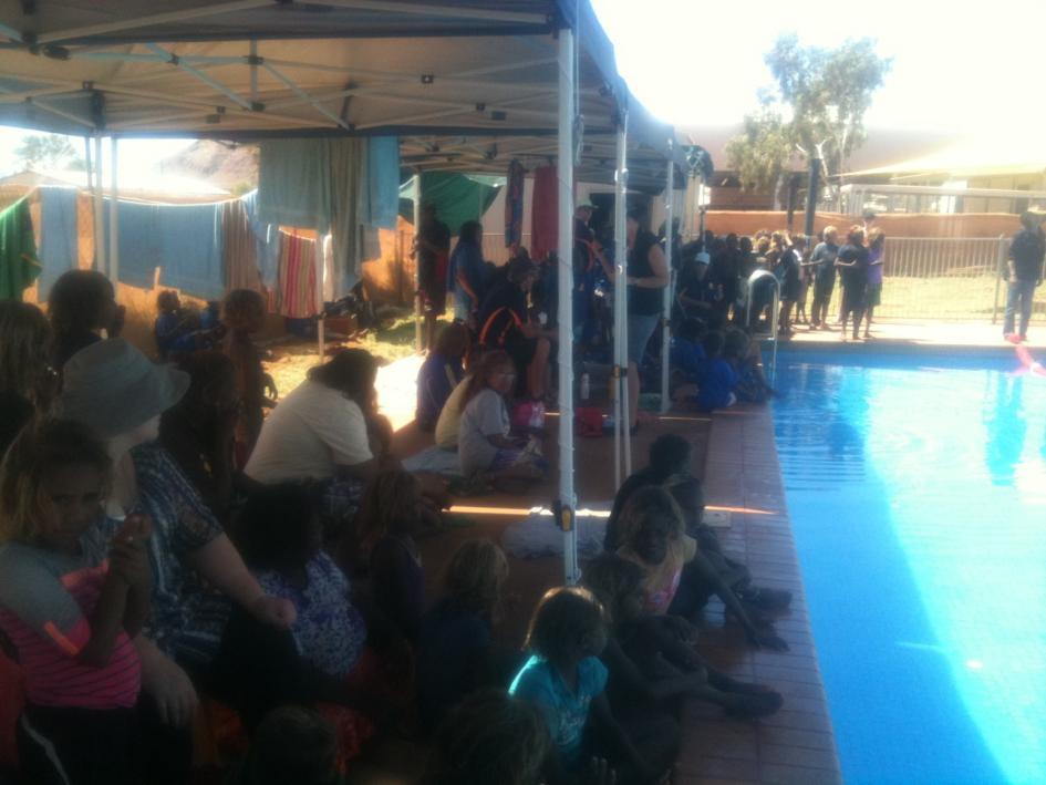 SNTI INDIGENOUS SWIMMING PROGRAM Well done to our Indigenous Sport and Active Recreation Program Officer, Mark Walker on the delivery of the hugely successful remote schools