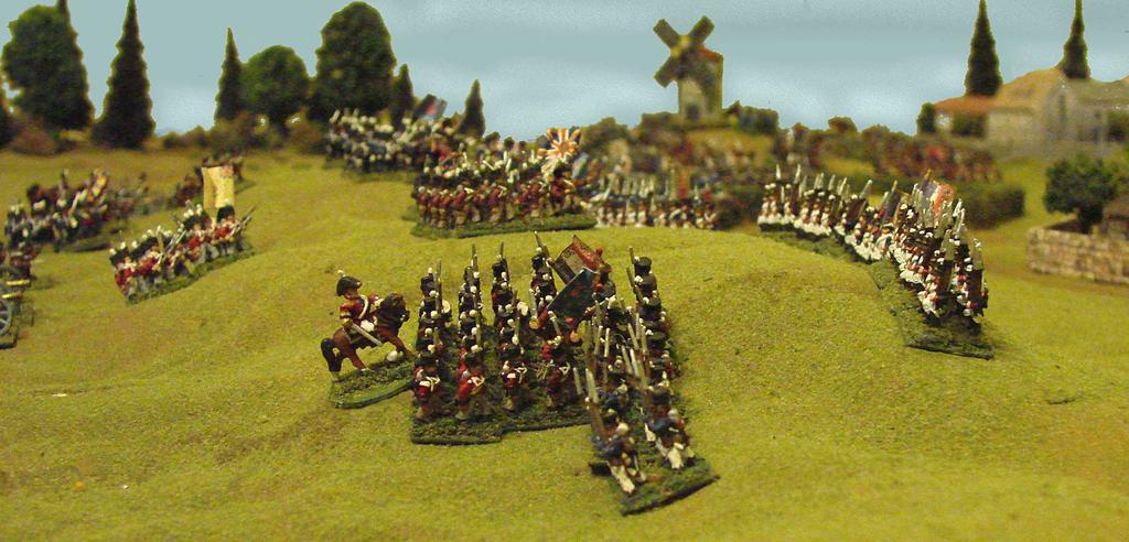 Leith's attack crashes into the position on the ridge, and the French are sent reeling back.