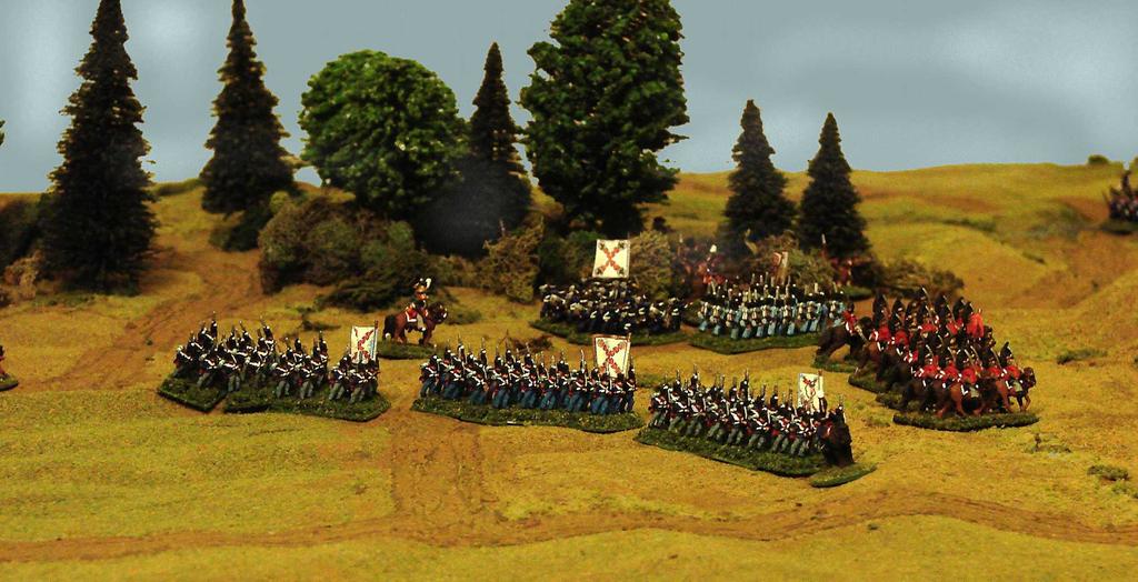 Cabrera's Galicians, now rallied after being forced out of Palencia, moved up to contain the aggressive Foy. The Galicians return to the fight.