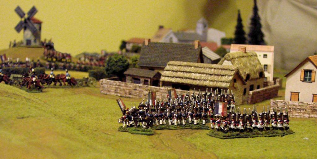 The Spanish windmill is resin, provided by Elliott, our host.) Foy's division crosses the Carrion via the stone bridge at Palencia.