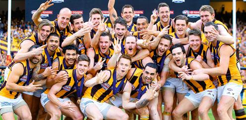 120 AWARDS, RESULTS & FAREWELLS 121 THE PREMIERS In keeping with the title of the book detailing the club s official history, Hawthorn did it the hard way in 2015 to win its third consecutive