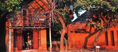 Accommodation Double Storey Chalets Views across the Luangwa river, surrounded