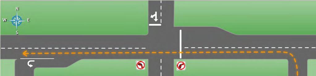 MUT LEFT TURN FROM MINOR ROAD Vehicles on the minor