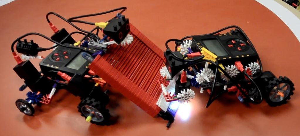 Robot Sumo Monday 4:00 PM 5:00 PM Ages 11-17 $25 This class helps participants learn how to build a sumo robot out of KNEX and program the various sensors.