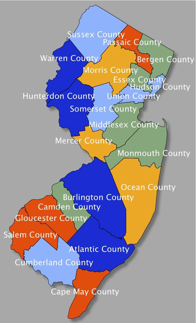 2010 NJ Tourism Expenditure by County Expenditures (In Millions) $5,000+ $2,000-$4,999 $1,000-$1999 $100-$999 <$100 Counties Tourism Expenditure ($$ in MM) 09-'10 Growth Atlantic $10,594-3.