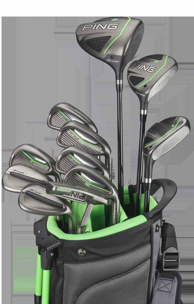 PRODI G JUNIOR CLUBS A FITTING INVESTMENT Optimized For Ages 7-13 As junior golfers grow, so does the need to ensure they are properly fit to their equipment.