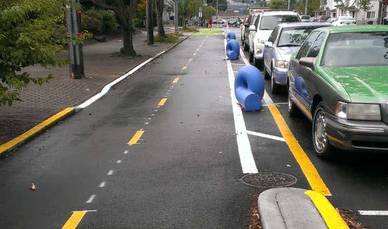 This bike boulevard in Seattle uses a roundabout to calm Bike Boulevard A bike boulevard is a shared road space