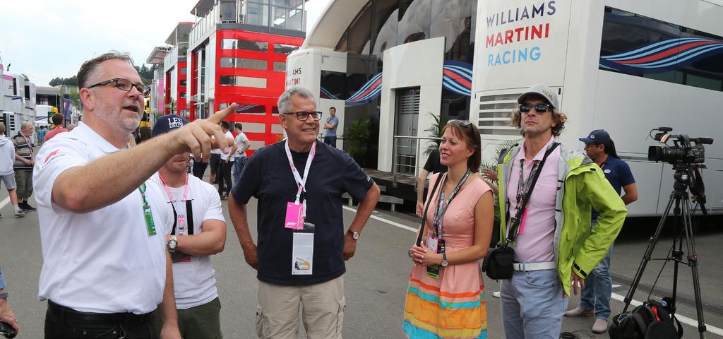 to see CELEBRITY SIGHTINGS Previous guests have met drivers, team owners,