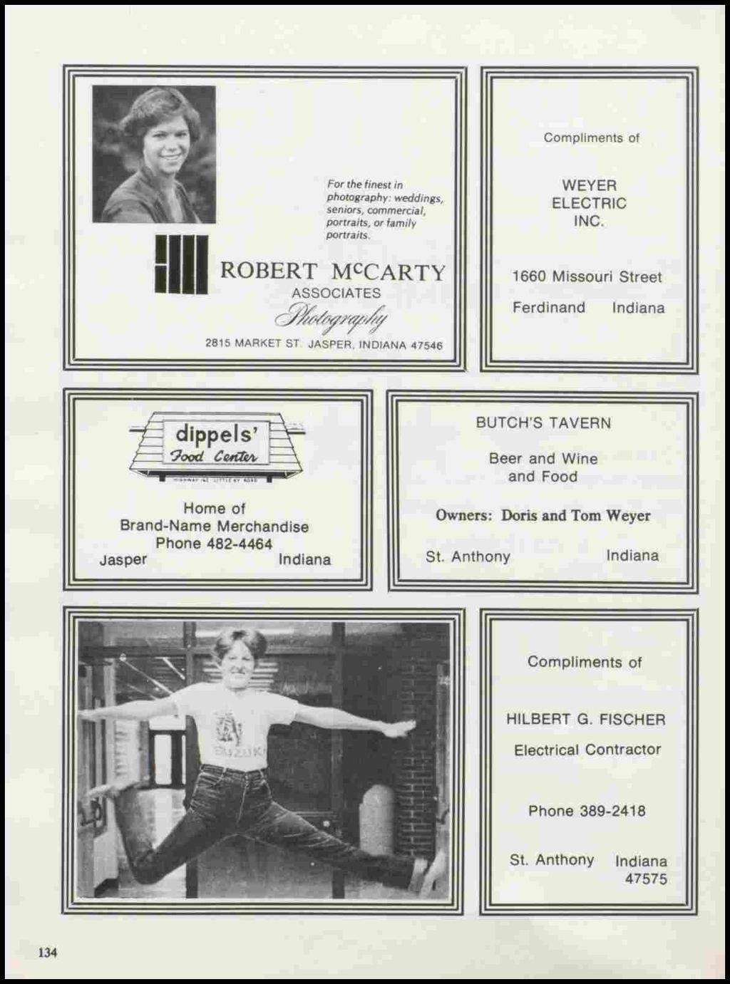 Compliments of II II For the finest in photography: weddings, seniors, commercial, portraits, or family portraits. ROBERT MCCARTY ASSOCIATES c9lf«ty/~/j 2815 MARKET ST.
