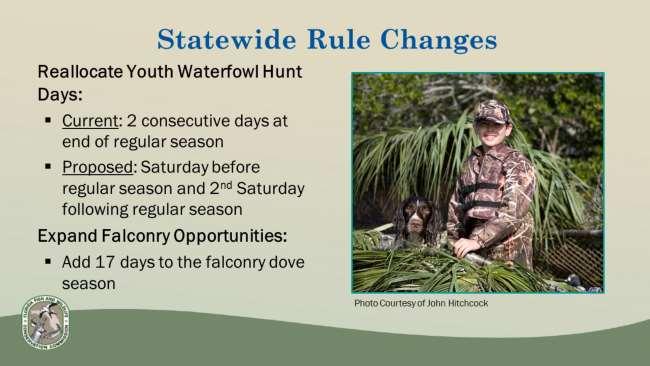 Reallocate Youth Waterfowl Hunt Days (68A-13.