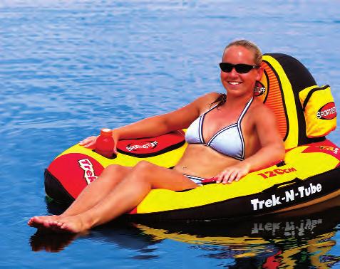 Trek n Tube 79.98 601015 (52-1501) 21"H x 48" L (inflated), Designed for Lake, River Tubing, and Pool Lounging. Heavy-Duty Full Nylon Cover.