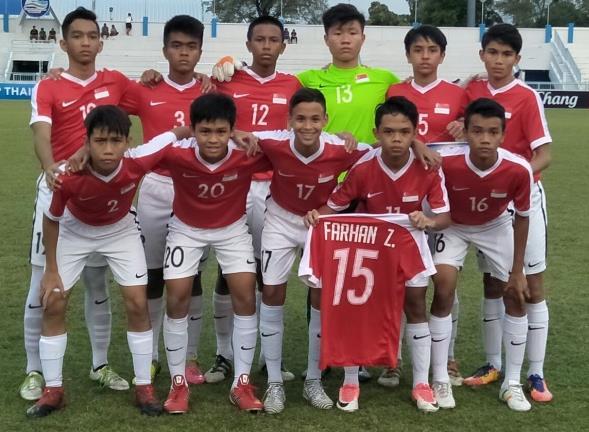 Team vs. Thailand U-15 Team Lost 0-2 Singapore vs.