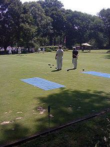 Bowling greens in New York City's Central Park The patenting of the first lawn mower in 1830, in Britain, is strongly believed to have been the catalyst, worldwide, for the preparation of