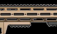 w/ M-LOK The picture shows the model with a suppressor with quick detach locking system,
