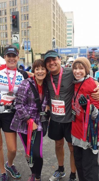 " Melinda credits the months of full-marathon training for giving her a 26.2-mile experience she can actually call fun. "I couldn't have done it without the DRC training.