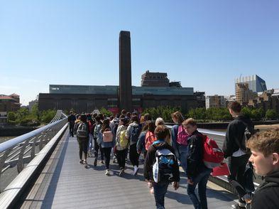 Modern. The Tate Modern is very big and high.