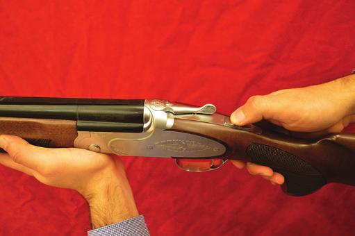 STEP 6: Lift the barrel upwards to close the shotgun, be sure the barrel and