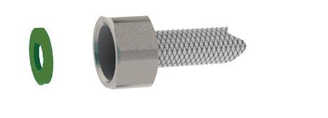 with braiding in stainless steel G1/2 A fixed connection (Code 31) G3/8