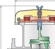 Pressure/Vacuum Relief Valve deflagration- and endurance burning-proof PROTEGO PV/EBR b a 4 3 DN Detail X Settings: pressure: +2.0 mbar up to +210 mbar +0.8 In W.C. up to +84 In W.C. vacuum: -3.