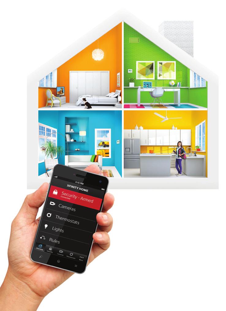 22 XFINITY Home XFINITY Home gives you a total home control solution that simplifies your life. Look after your home, family and valuables from anywhere.