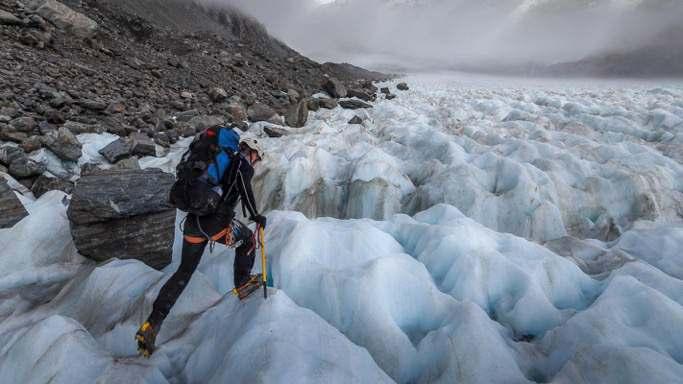 Walking along the hard ice of the mid-tasman Glacier What s Included Includes: All technical equipment, guiding fees, all ground transport fees, accommodation, all trip food and energy snacks