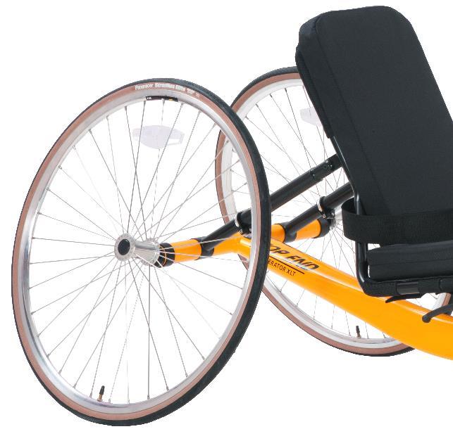 Invacare Top End XLT Handcycle Option code: - - - Wheels / Tires 26" High Performance wheels Rear hubs are precision