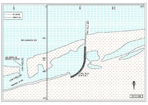 Figure 9: Shoreline Measurement of Manavgat River Mouth ( December 12, 1998) Figure 10: Shoreline Measurement of Manavgat River Mouth (