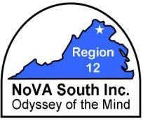 NoVA South Odyssey of the Mind tm TOURNAMENT INFORMATION 2016 DEAR VA REGION 12 COACHES: Tournament Day, Saturday, March 12, 2016, is almost here!