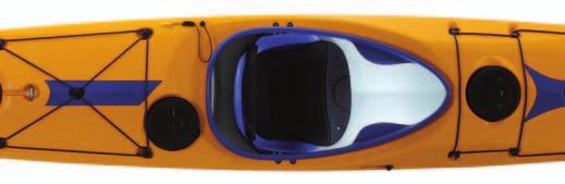 The kayak is designed with shallow V-shape and round edges which secure fast acceleration and high end speed. The tracking of this kayak, due to the hull design is excellent.