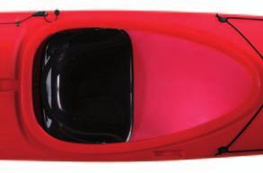 The kayak is with slightly swedeformed hull with hard chine and a flat V-shaped bottom, which definitely makes it not only the fastest