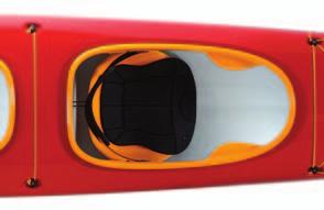 The kayak deck is equipped with 2 oval hatches for easier entry into compartments.