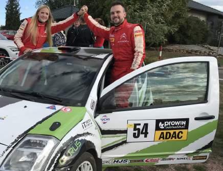 For this rally, Hanna Ostlender took the co-drivers seat on board their Citroën C2. We are very happy to have participated in our first big international race.