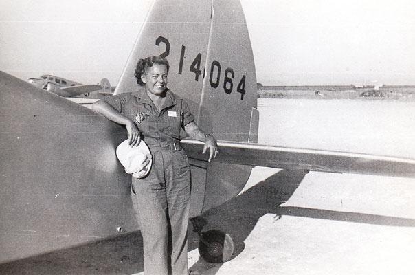Margery Moore Holben flew single engine aircrafts ranging from
